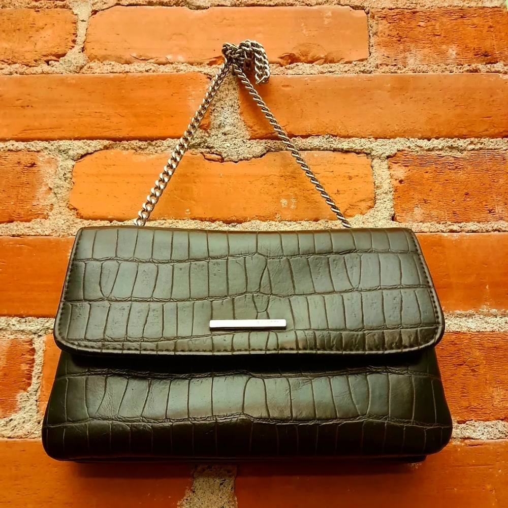 Rosetti Faux Croc Brown Small Purse